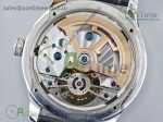 Master Tourbillon SS TWF Diamonds Bezel Blue MOP Dial on Black Leather Strap - Image 18
