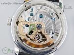 Master Tourbillon SS TWF Diamonds Bezel Blue MOP Dial on Black Leather Strap - Image 19