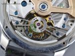 Master Tourbillon SS TWF Diamonds Bezel Blue MOP Dial on Black Leather Strap - Image 20