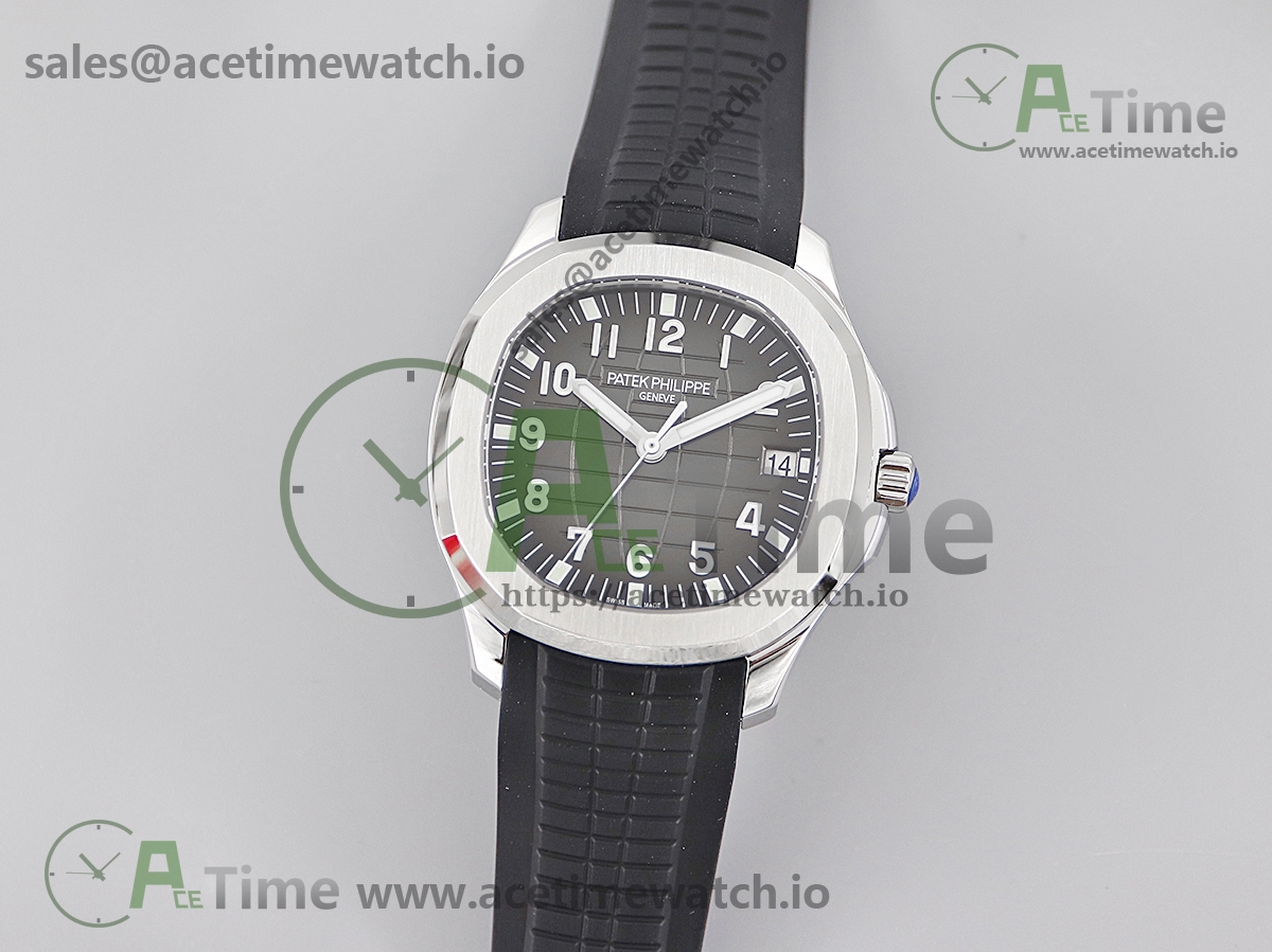 3 Aquanaut 5167 SS 3KF Best Edition Black Dial on Black Rubber Strap A324 Super Clone V2 - Image 1