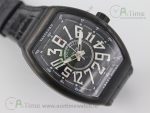Vanguard V45 DLC ABF 1:1 Best Edition Black Textured Dial on Black Rubber Strap MIYOTA 9015 - Image 3