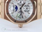 Royal Oak 41mm Complicated 26574 RG APSF1:1 Best Edition Silver Dial on RG Bracelet A5134 - Image 7