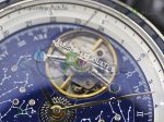 Master Grande Tradition SS Blue Rotating Dial Diamonds Bezel on Black Leather Strap A23J - Image 3