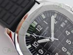 Aquanaut 5067A SS Bezel JJF 1:1 Best Edition Black Textured Dial on Black Rubber Strap AE23 - Image 4