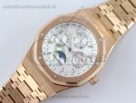 Royal Oak 41mm Complicated 26574 RG APSF1:1 Best Edition Silver Dial on RG Bracelet A5134 - Image 8