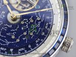 Master Grande Tradition SS Blue Rotating Dial Diamonds Bezel on Black Leather Strap A23J - Image 4
