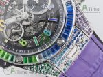 Big Bang Unico Rainbow King SS 45mm ZF 1:1 Best Edition on Rainbow Gummy Strap A1242 - Image 5