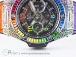 Big Bang Unico Rainbow King SS 45mm ZF 1:1 Best Edition on Rainbow Gummy Strap A1242 - Image 7