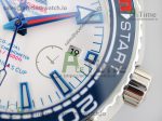 Planet Ocean 2021 America’s Cup SS VSF 1:1 Best Edition White Dial on Blue Nylon Strap A8900 Super Clone - Image 5