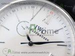 Portofino Automatic SS AF 1:1 Best Edition White Dial on Black Leather Strap A2892 - Image 3