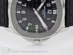 Aquanaut 5067A SS Bezel JJF 1:1 Best Edition Black Textured Dial on Black Rubber Strap AE23 - Image 8