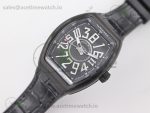 Vanguard V45 DLC ABF 1:1 Best Edition Black Textured Dial on Black Rubber Strap MIYOTA 9015 - Image 9