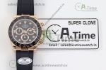 Daytona 116515 RGEWF 1:1 Best Edition Black Dial Diamonds Markers on Black Leather StrapA7750 - Image 26