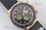 Daytona 116515 RG TWF Best Edition Black Dial on Oysterflex Rubber Strap A7750 - Image 3
