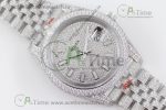 DateJust 41mm Jumbo SS TWF Full Paved Diamonds Dial and Jubilee Bracelet - Image 3
