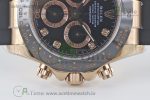 Daytona 116515 RGEWF 1:1 Best Edition Black Dial Diamonds Markers on Black Leather StrapA7750 - Image 7