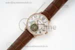 Rendez-Vous Tourbillon RG RMSF Best Edition White Dial on Brown Leather Strap - Image 2