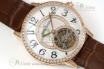 Rendez-Vous Tourbillon RG RMSF Best Edition White Dial on Brown Leather Strap - Image 3