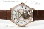 Rendez-Vous Tourbillon RG RMSF Best Edition White Dial on Brown Leather Strap - Image 7
