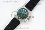 Chronomat B01 42mm SS TF 1:1 Best Edition Green Dial on Black Rubber Strap A7750 - Image 8