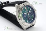Chronomat B01 42mm SS TF 1:1 Best Edition Green Dial on Black Rubber Strap A7750 - Image 2