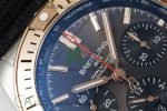 Chronomat B01 42mm SS/RG TF 1:1 Best Edition Brown Dial on Black Rubber Strap A7750 - Image 4