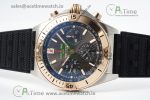 Chronomat B01 42mm SS/RG TF 1:1 Best Edition Brown Dial on Black Rubber Strap A7750 - Image 6