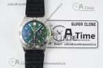 Chronomat B01 42mm SS TF 1:1 Best Edition Green Dial on Black Rubber Strap A7750 - Image 24