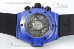 Big Bang Unico Blue Magic Ceramic ZF 1:1 Best Edition Skeleton Dial on Blue Rubber Strap A1280 - Image 12