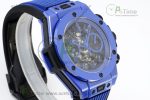 Big Bang Unico Blue Magic Ceramic ZF 1:1 Best Edition Skeleton Dial on Blue Rubber Strap A1280 - Image 2