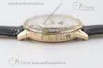 Rendez-Vous Moon Medium RG Q8 1:1 Best Edition White Textured Dial Diamonds Bezel on Black Leather Strap A935 - Image 9