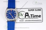 Aquanaut 5067A SS PPF 1:1 Best Edition Blue Textured Dial Red Hand on Blue Rubber Strap RONDA Quartz - Image 22