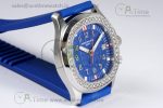 Aquanaut 5067A SS PPF 1:1 Best Edition Blue Textured Dial Red Hand on Blue Rubber Strap RONDA Quartz - Image 2