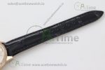 Rendez-Vous Moon Medium RG Q8 1:1 Best Edition White Textured Dial Diamonds Bezel on Black Leather Strap A935 - Image 22