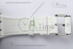 Vanguard V45 SS ABF Best Edition Full Diamonds Dial on White Leather Strap A2824 - Image 19