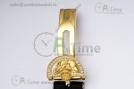 Reine de Naples YG ZF 1:1 Best Edition White Arabic Dial Diamonds Bezel on Black Fabric Strap A537 V2 - Image 21