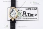 Reine de Naples YG ZF 1:1 Best Edition White Arabic Dial Diamonds Bezel on Black Fabric Strap A537 V2 - Image 22