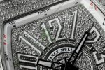 Vanguard V45 SS ABF Best Edition Full Diamonds Dial on White Leather Strap A2824 - Image 4