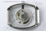 Vanguard V45 SS ABF Best Edition Full Diamonds Dial on White Leather Strap A2824 - Image 14