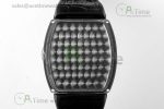 Vanguard V45 SS ABF Best Edition Full Diamonds Case Black Dial on Black Leather Strap A2824 - Image 13