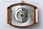 Vanguard V45 RG ABF Best Edition Full Diamonds Dial on White Leather Strap A2824 - Image 14