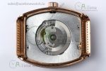Vanguard V45 RG ABF Best Edition Full Diamonds Dial on White Leather Strap A2824 - Image 15