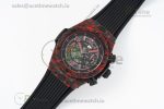 Big Bang Unico Red Carbon TWF Best Edition Skeleton Dial on Black Rubber Strap A1220 - Image 8