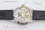 Excellence Panorama Date Moon Phase SS GGR Blue Dial on Black Leather Strap A100 - Image 14
