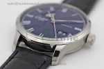 Excellence Panorama Date Moon Phase SS GGR Blue Dial on Black Leather Strap A100 - Image 8