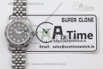 Lady DateJust 28 SS TWF 1:1 Best Edition 904L Steel Grey Dial Diamonds Markers on President Bracelet NH05 - Image 26
