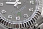 Lady DateJust 28 SS TWF 1:1 Best Edition 904L Steel Grey Dial Diamonds Markers on President Bracelet NH05 - Image 5