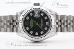 Lady DateJust 28 SS TWF 1:1 Best Edition 904L Steel Grey Dial Diamonds Markers on President Bracelet NH05 - Image 6
