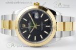 DateJust 41 SS/YG Polished Bezel KING 1:1 Best Edition 904L Steel Black Dial on Oyster Bracelet VR3235 - Image 6