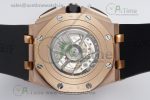 Royal Oak Offshore 44mm RG Ceramic Bezel APF 1:1 Best Edition Black/White Dial on Rubber Strap A3126 - Image 12